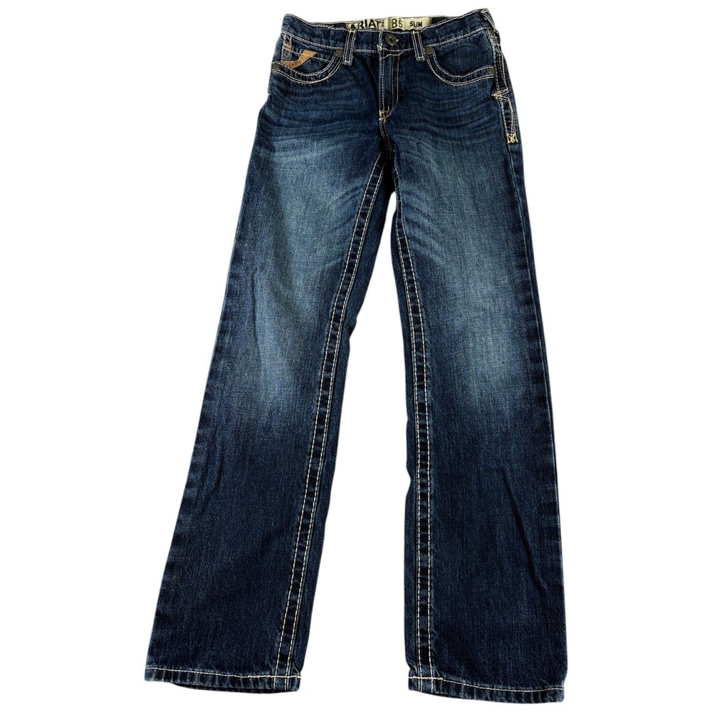 Ariat B5 Slim Jeans Mens 28x29 Dark Washed Vintage Heritage Western Workwear